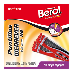 MINAS BEROL WEAREVER (0.5 MM, 10 PZS.) MINAS BEROL WEAREVER (0.5 MM, 10 PZS.)