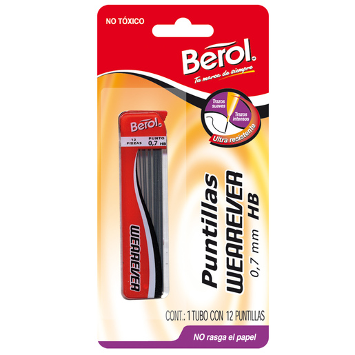 Minas Berol Wearever 0.7 mm HB 12 minas