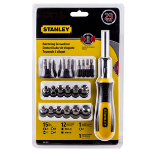 DESTORNILLADOR Y PUNTAS STANLEY CON 29 PIEZAS DESTORNILLADOR Y PUNTAS STANLEY CON 29 PIEZAS