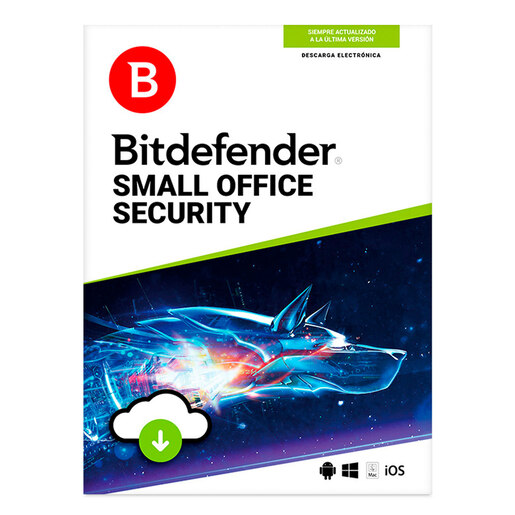 Antivirus Bitdefender Small Office Security Descargable / Licencia 1 año / 5 usuarios / 1 servidor / PC / Mac / Dispositivos móviles
