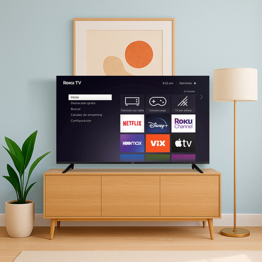 Pantalla Smart TV JVC 50 pulgadas 4K UHD Roku Frameless SI50URF