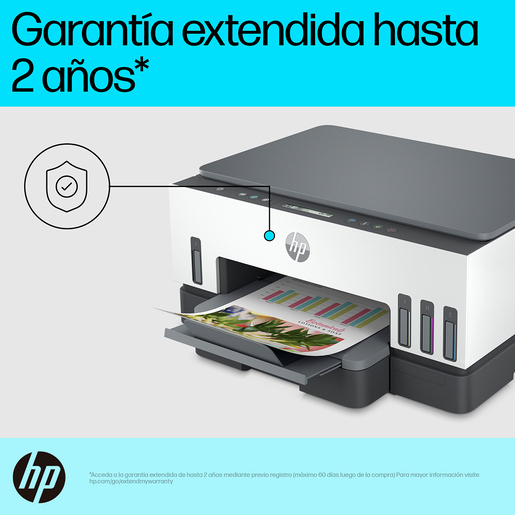 Impresora Multifuncional HP Smart Tank 720 Tinta Continua Color WiFi HP Smart App Bluetooth USB Dúplex Automático