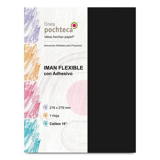 Imán Flexible Carta con Adhesivo Pochteca Calibre 15 pulgadas