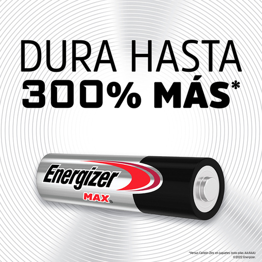 Pack de Pilas Alcalinas Energizer 12 piezas
