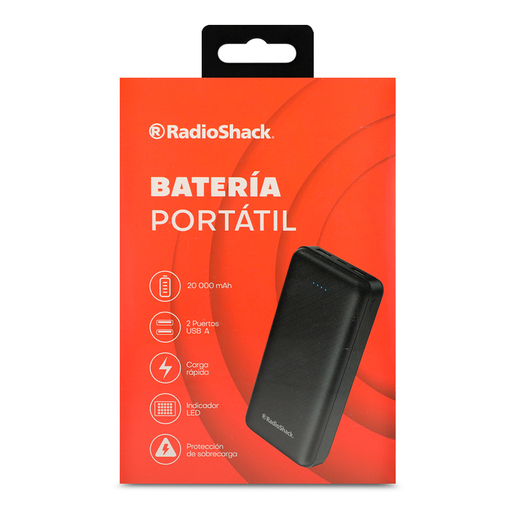 Powerbank RadioShack 20000 mAh Negro