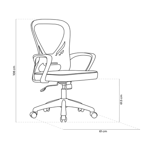 Silla Ejecutiva 4Tune Grand NY Textil Negro