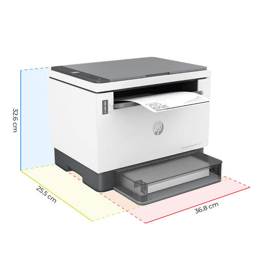Impresora Multifuncional HP LaserJet Tank MFP 1602W Tóner Recargable Láser Negro WiFi HP Smart App Dúplex Manual