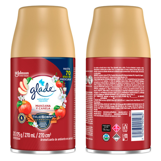 Repuesto de Aromatizante Automático Glade Manzana y Canela 175 gr