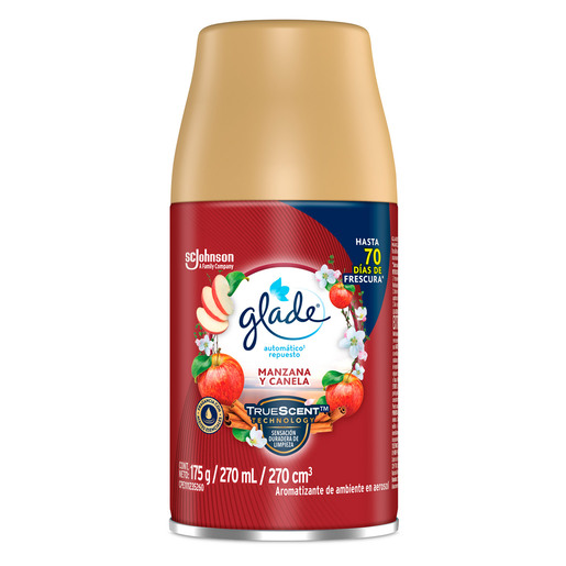 Repuesto de Aromatizante Automático Glade Manzana y Canela 175 gr