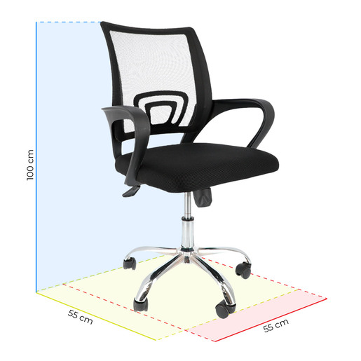Silla para Oficina 4Tune Mesh Negro