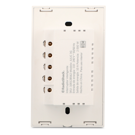Apagador de Pared Inteligente RadioShack Julic 3G WiFi Alexa Google Assistant