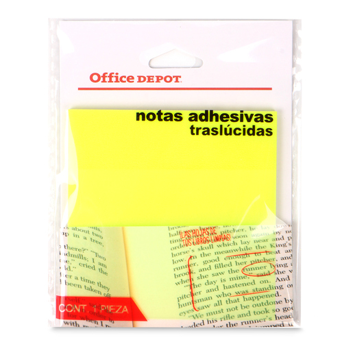 Notas Adhesivas Office Depot Pet 50 hojas Amarillo