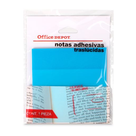 Notas Adhesivas Office Depot Pet 50 hojas Azul