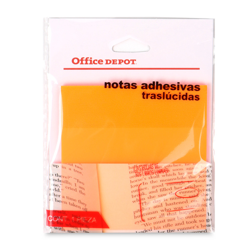 Notas Adhesivas Office Depot Pet 50 hojas Naranja