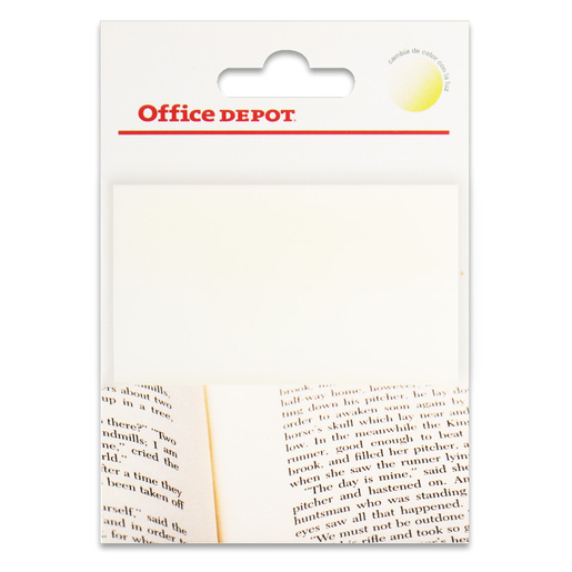 Notas Adhesivas Office Depot 50 hojas Azul/Café Semitransparente