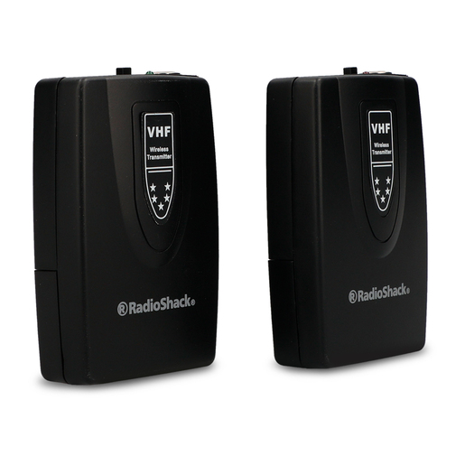 Kit de Micrófonos Inalámbricos RadioShack VHF Negro