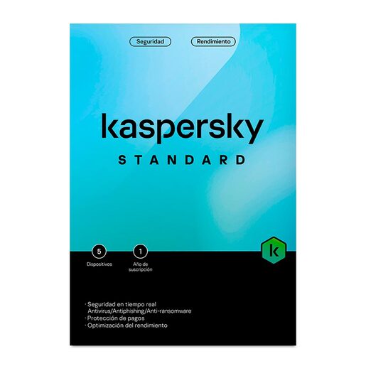 Antivirus Kaspersky Standard 5 Dispositivos 1 Año