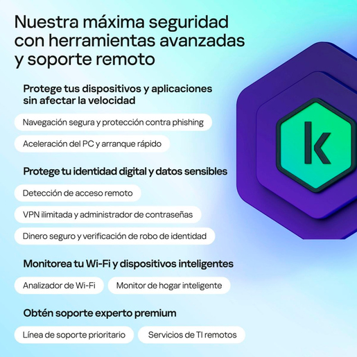 Antivirus Kaspersky Premium 3 Dispositivos 2 Años Descargable