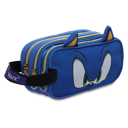 Lapicera Escolar Ruz Sonic The Headgehog Azul