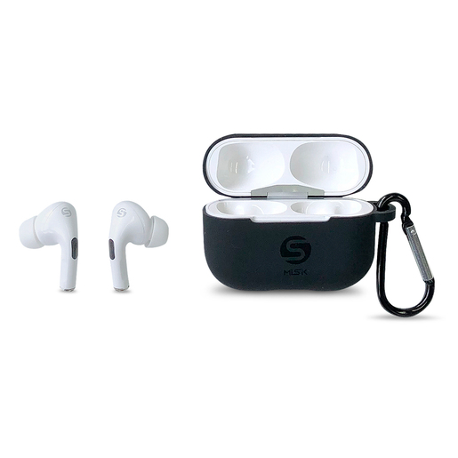 Audífonos Inalámbricos In Ear Misik TWS más Funda Protectora Negro