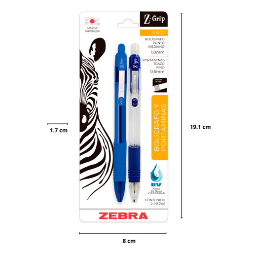 Bolígrafo y Portaminas Zebra Z-Grip
