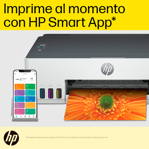 Impresora Tinta Continua HP Smart Tank 210 Color Wi-Fi