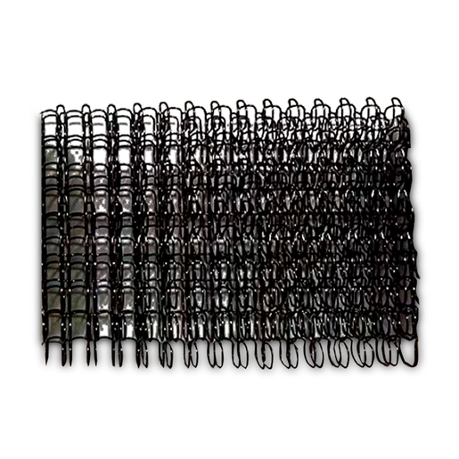 Espirales Dobles de Metal Office Depot 1/4 de pulg. Negro 20 piezas