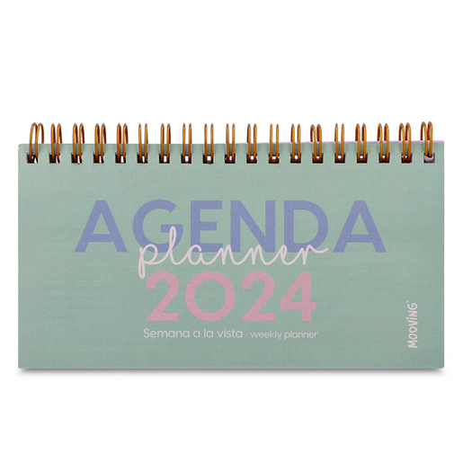 Agenda Dots 2024 Mooving Pocket Espiralada Semanal Diseños