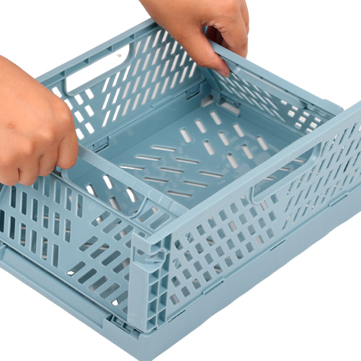 Caja de Plástico Red Top Plegable Mediana Azul