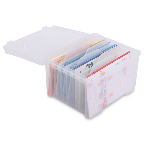 Caja de Plástico para Fotos Office Depot 6 divisiones Transparente