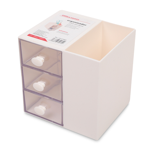 Organizador Office Depot 3 Cajones Blanco