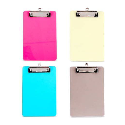 Tabla Porta Documentos Office Depot Esquela Colores Transparentes 4 piezas