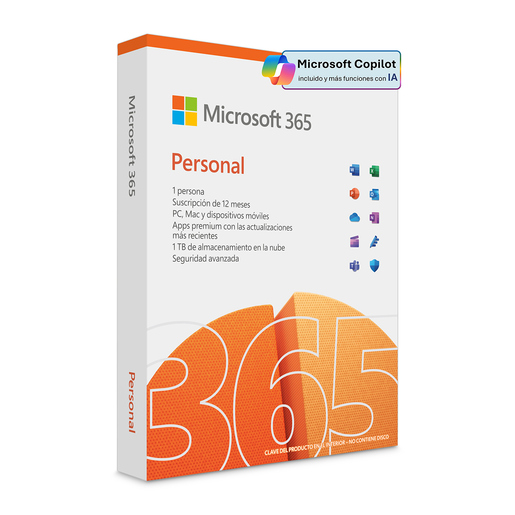 Microsoft 365 Personal para 1 Usuario 1 Año