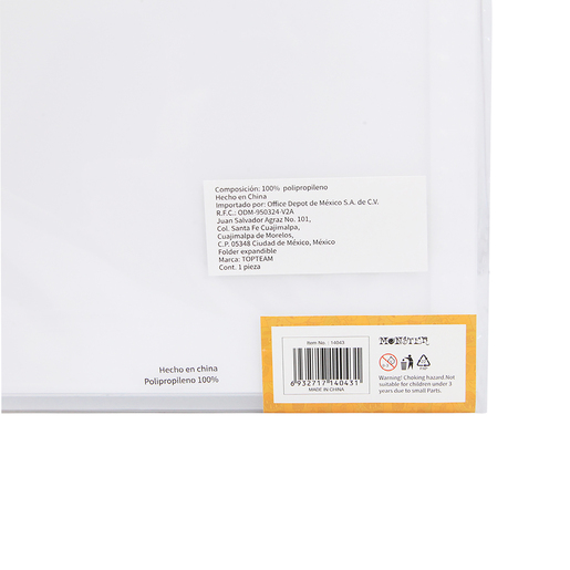 Folder Expandible Carta Top Team Monster