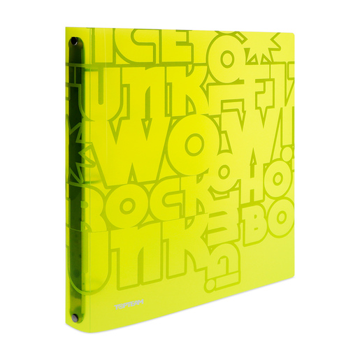Carpeta Escolar Carta Top Team 1 pulg. Amarillo Neón