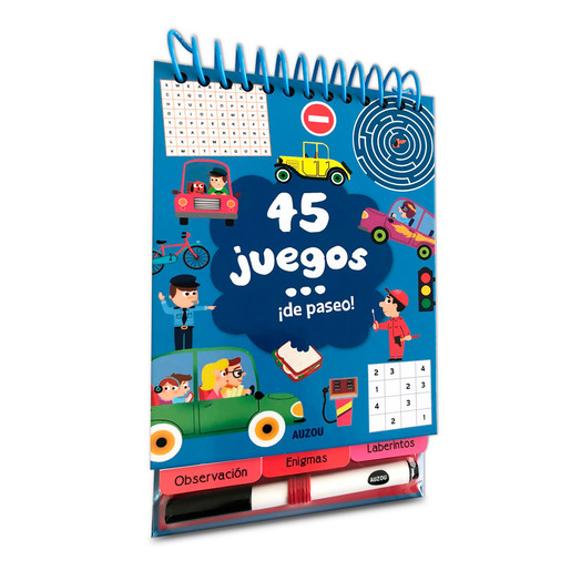 Libro 45 Juegos de Paseo Auzou VR Editoras
