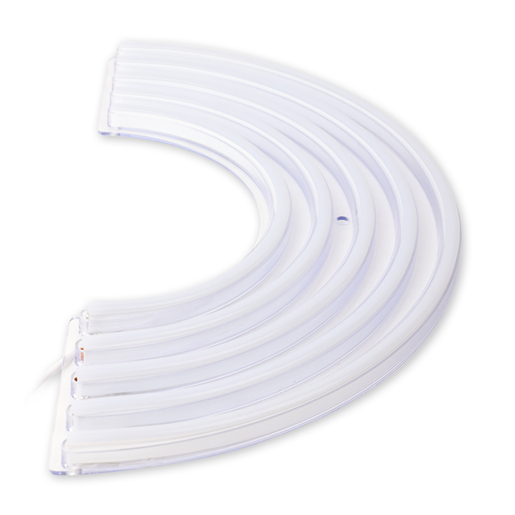 Letrero de Luz Neón Fragments Arcoíris USB Blanco