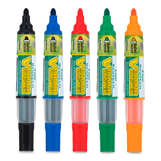 Marcadores para Pizarrón Blanco Pilot VBoard Master 5 piezas