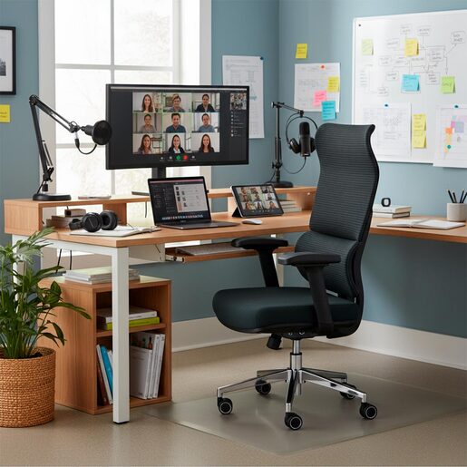 Silla Ejecutiva Premium Valery Products Soporte Lumbar Ajustable Negro