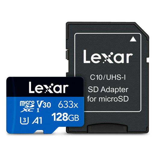 Memoria Micro SD 633X con Adaptador Lexar UHS-I 128gb