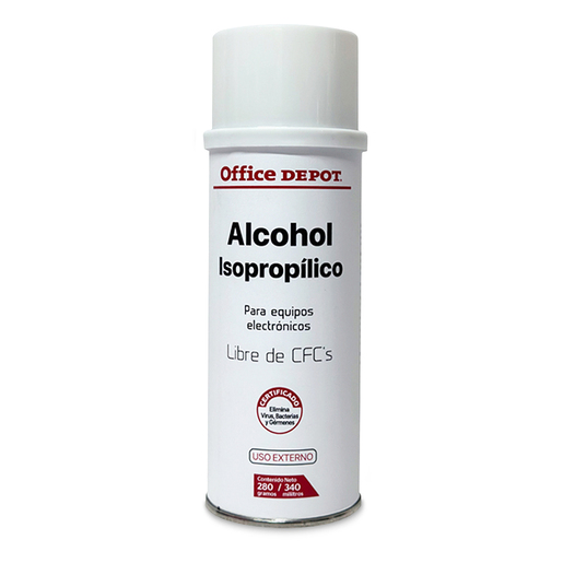 Alcohol Isopropílico Limpiador Office Depot Aerosol 340 ml