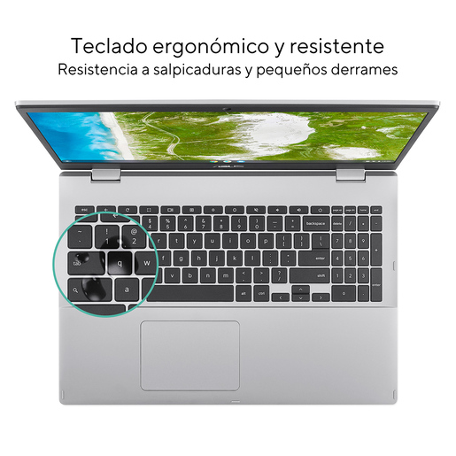 Laptop Asus Chromebook CX1500 Intel Celeron N4500 15.6 pulg. 128gb eMMC 8gb RAM