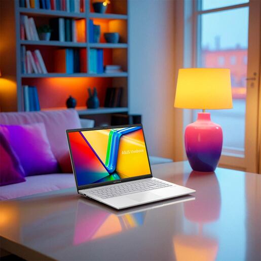 Laptop Asus Vivobook Go 15 AMD Ryzen 5 15.6 pulgadas 512 GB SSD 16 GB RAM Plata Incluye Mochila y Mouse