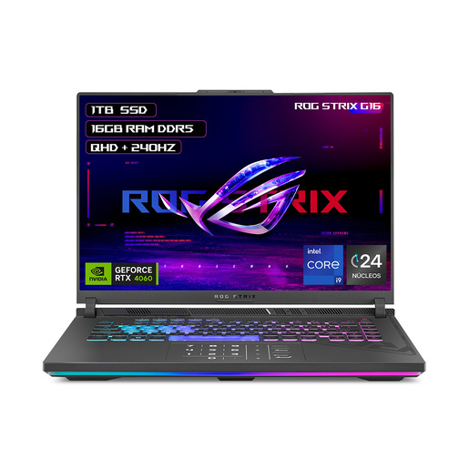 Bundle Laptop Gamer Asus Rog Strix G16 Intel Raptor Lake i9 16 pulg ...