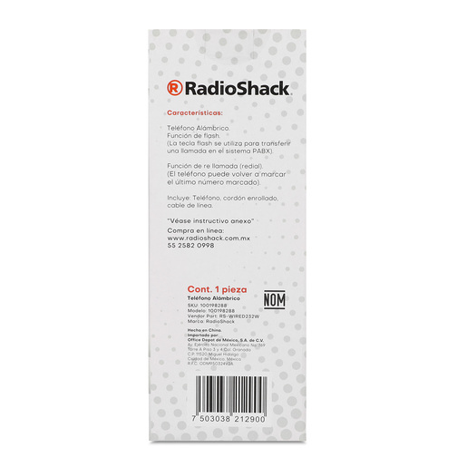 Ricambi Radioshack telefono fisso Ricambi Radioshack telefono fisso