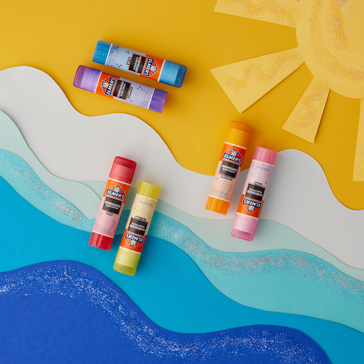 Lápiz Adhesivo Elmers con Brillo 6 Gramos 4 Piezas