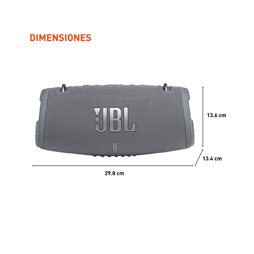 Bocina Bluetooth JBL Xtreme 3 Gris 