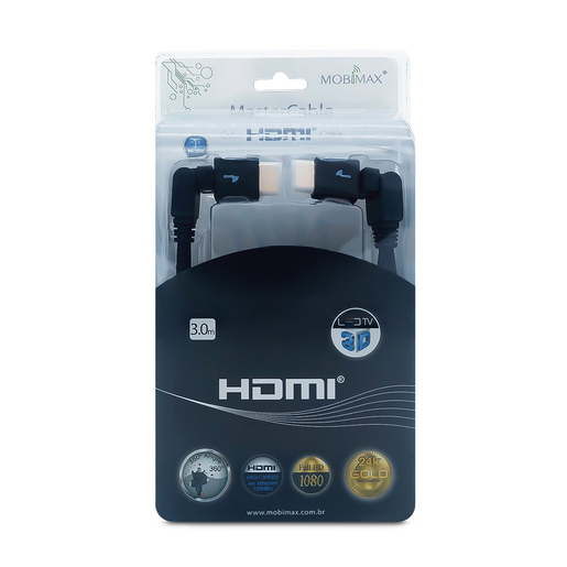 Cable HDMI Mobimax Full HD 24 k 3 metros