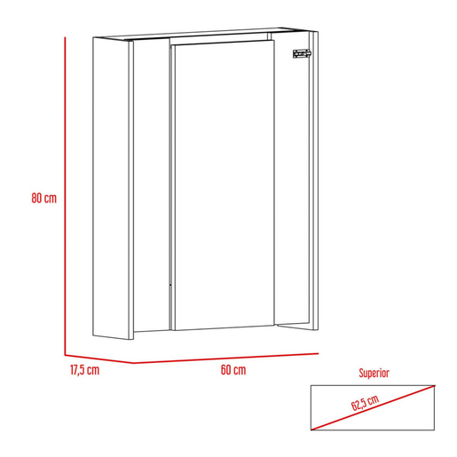 Mesa Plegable Excelsior Vatta MDF 7 entrepaños Blanco