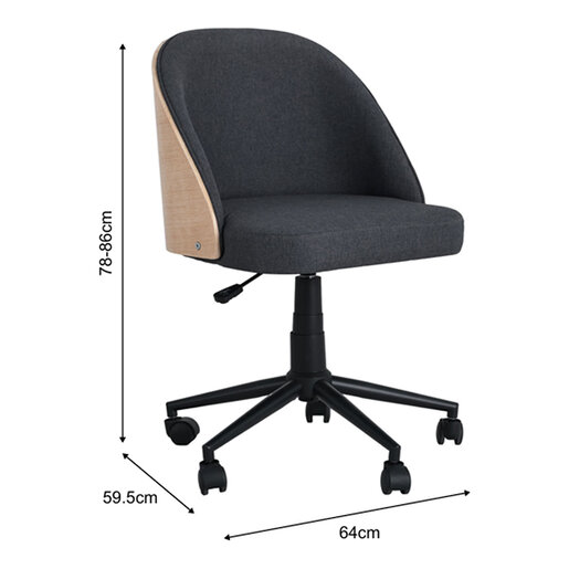 Silla Ejecutiva Respaldo Curvo 4Tune MX20 Gris